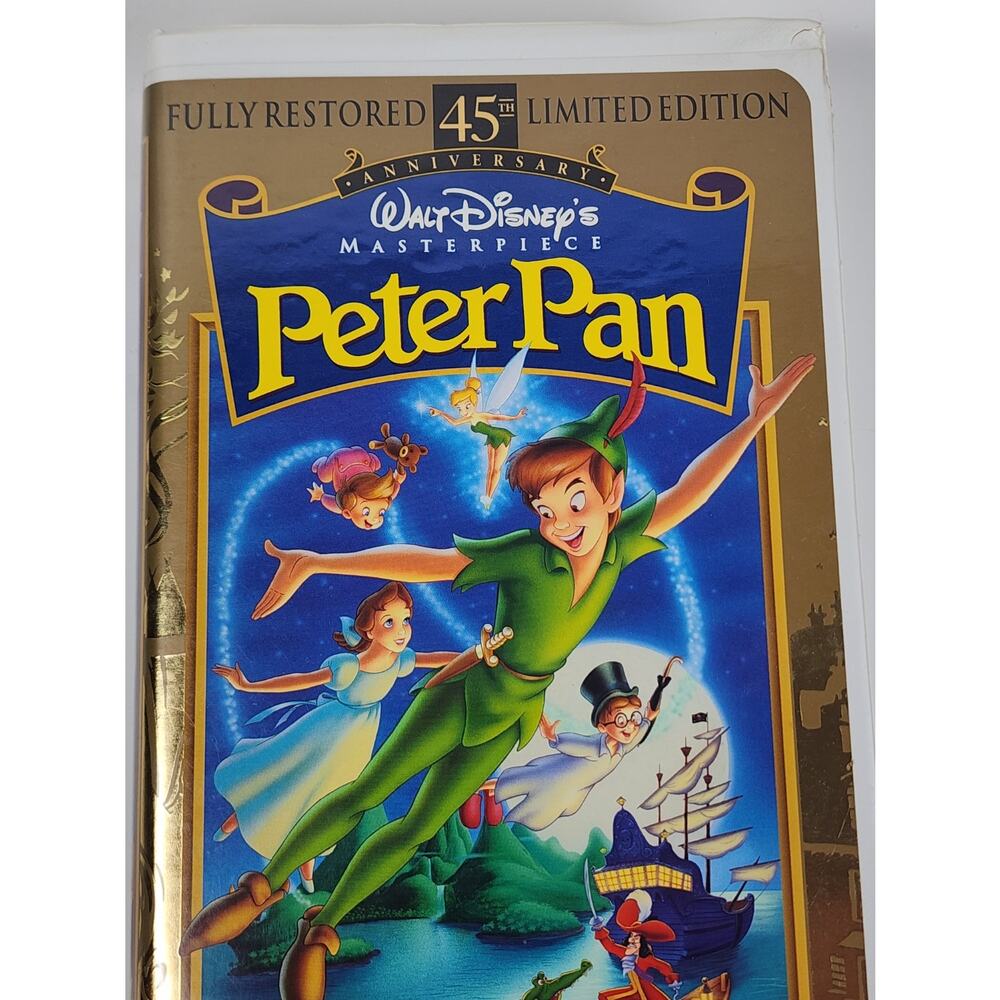 VTG 1953 Walt Disney's PETER PAN Masterpiece Collection VHS Movie